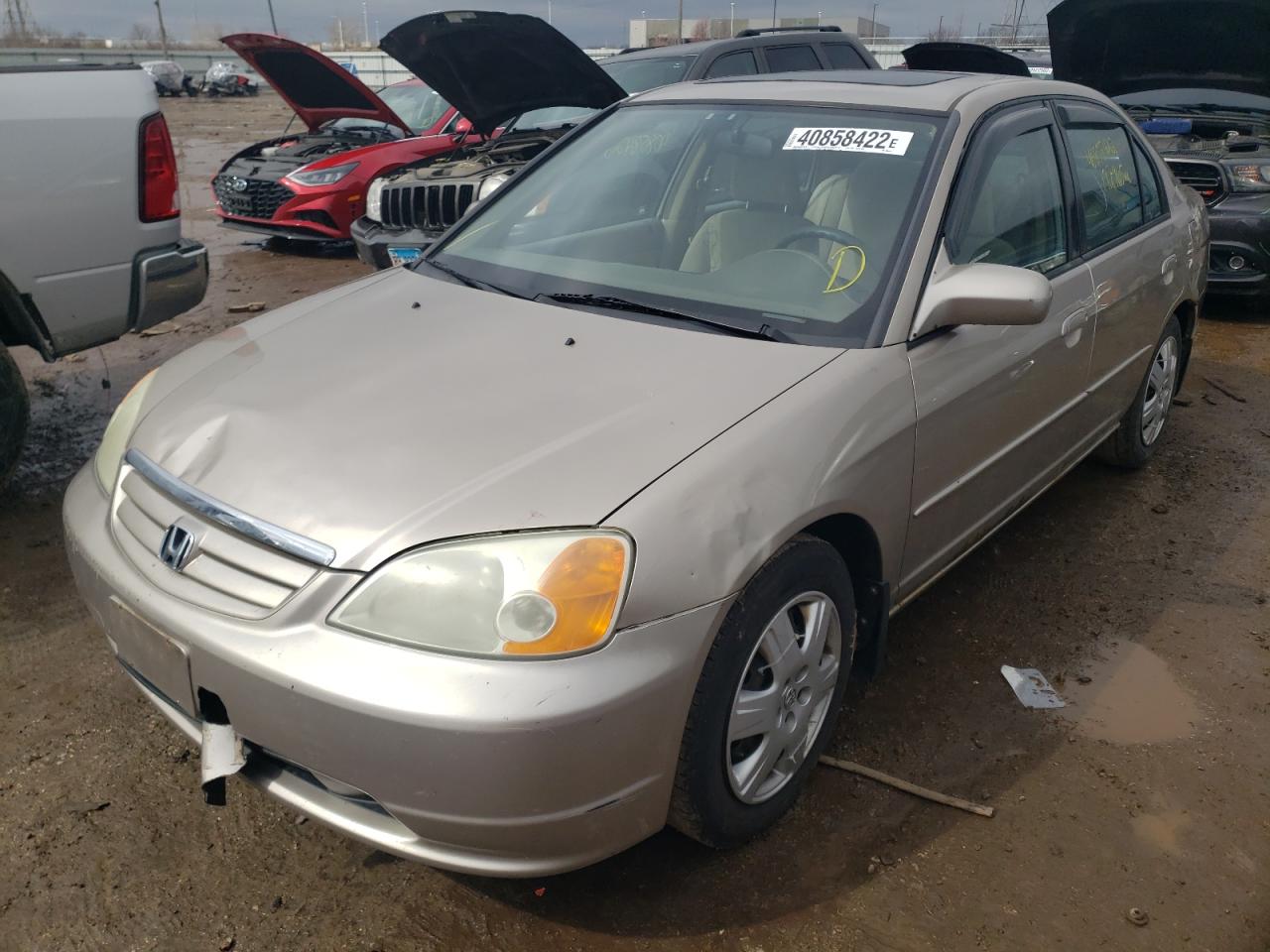 Photo 2 from auction – 2002 HONDA CIVIC EX with VIN JHMES26802S000885