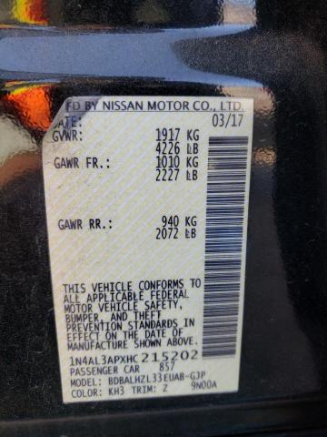 Photo 10 from auction – 2017 NISSAN ALTIMA 2.5 with VIN 1N4AL3APXHC215202