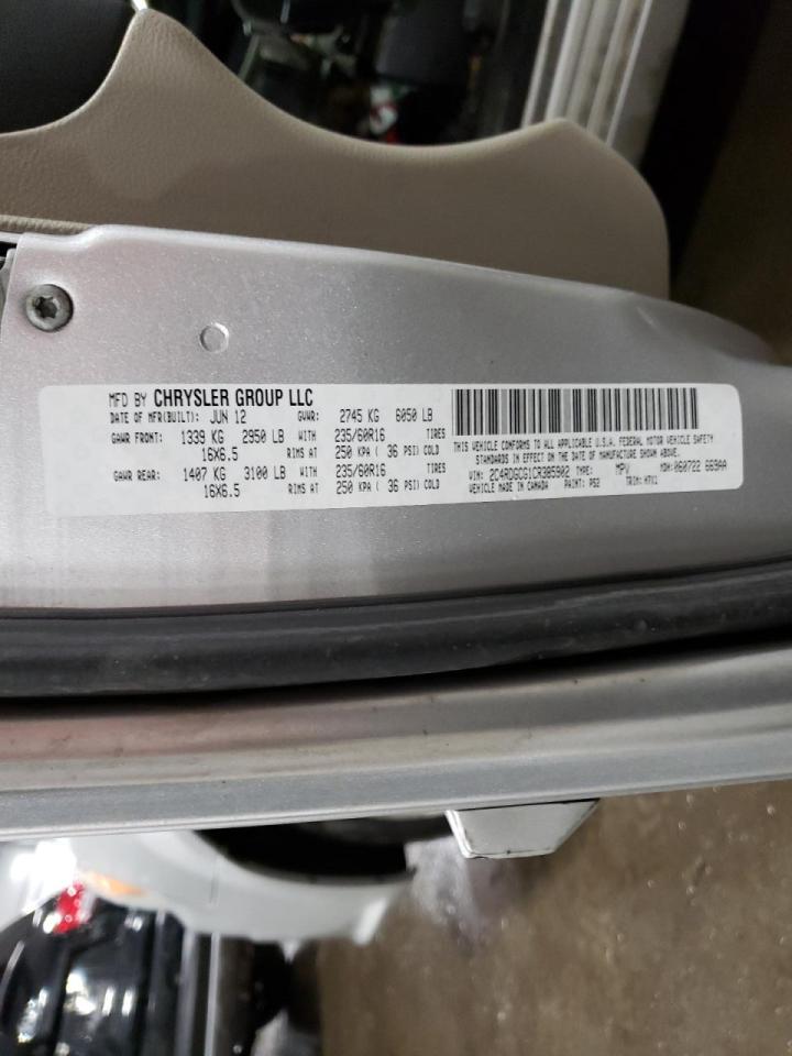 Zdjęcie 10 z aukcji – 2012 DODGE GRAND CARA z VIN 2C4RDGCG1CR385902