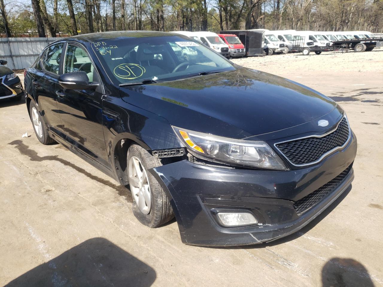 KIA OPTIMA LX 2014 with VIN 5XXGM4A74EG268772 - Photo from auction
