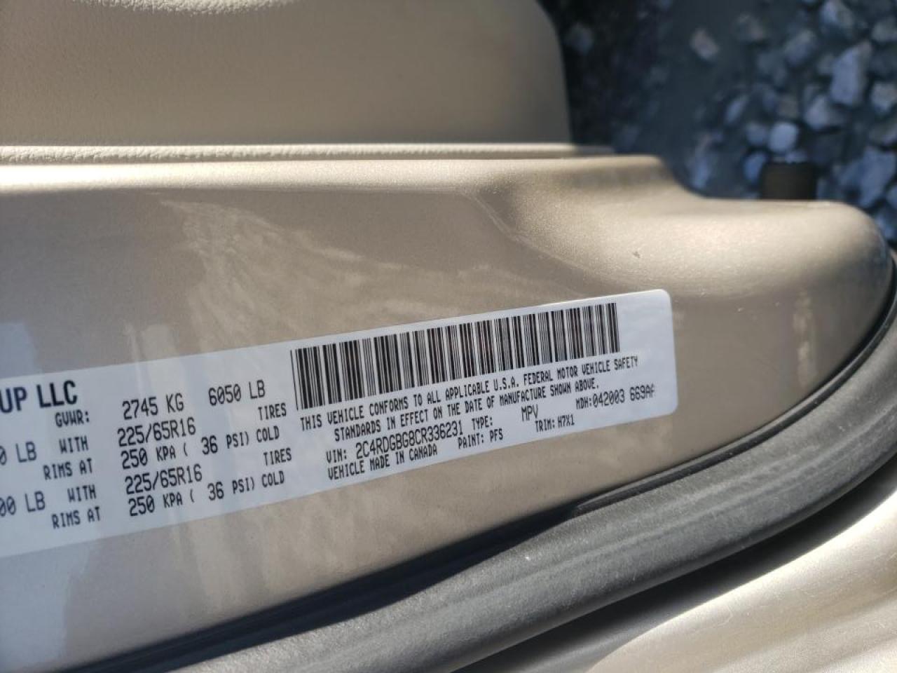 Photo 10 from auction – 2012 DODGE GRAND CARA with VIN 2C4RDGBG8CR336231