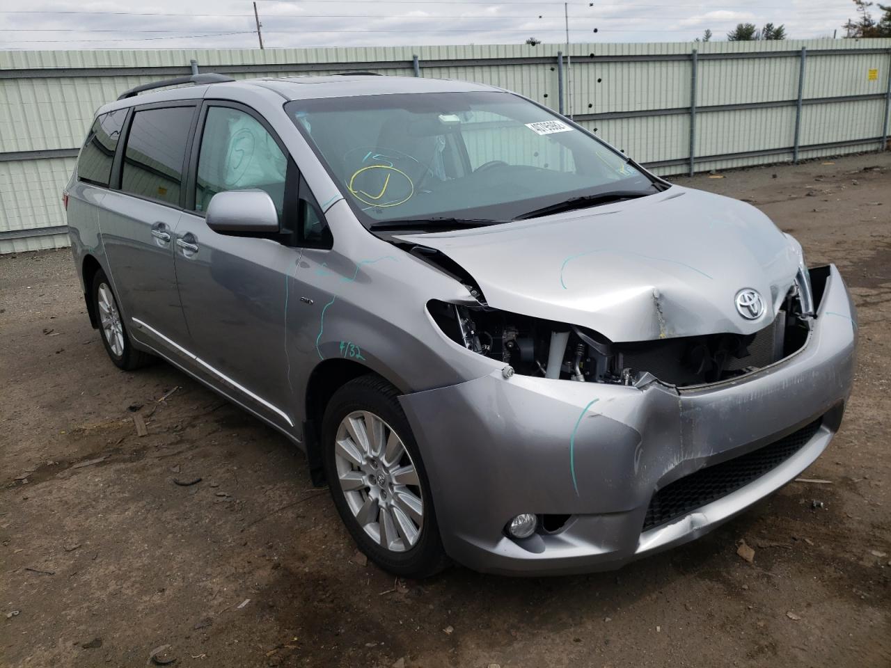 TOYOTA SIENNA XLE 2017 with VIN 5TDDZ3DC8HS173755 - Photo from auction