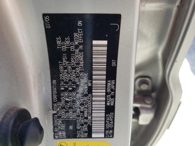 Photo 10 from auction – 2006 TOYOTA HIGHLANDER with VIN JTEDW21AX60005326
