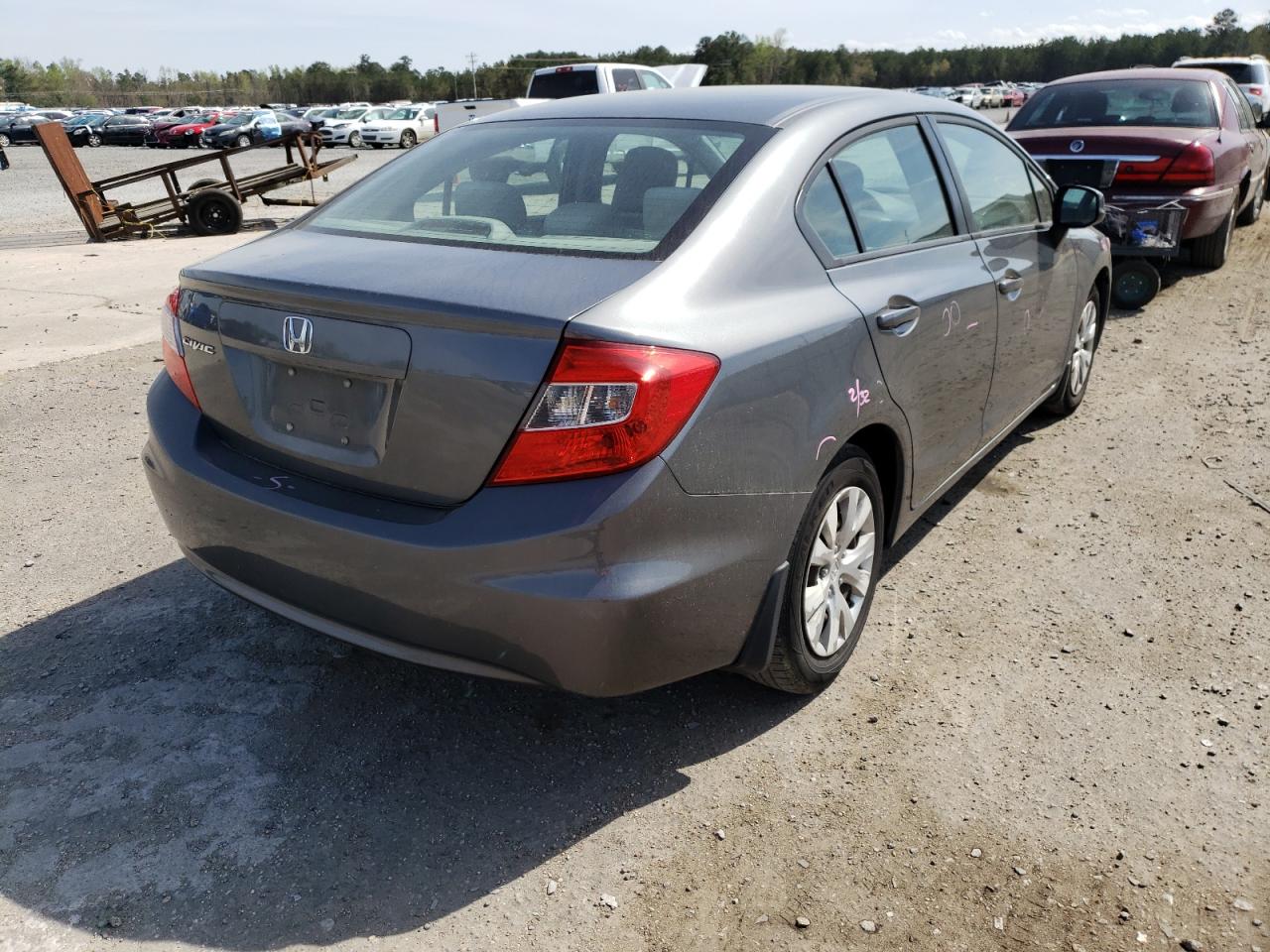 Photo 4 from auction – 2012 HONDA CIVIC LX with VIN 19XFB2F54CE094169
