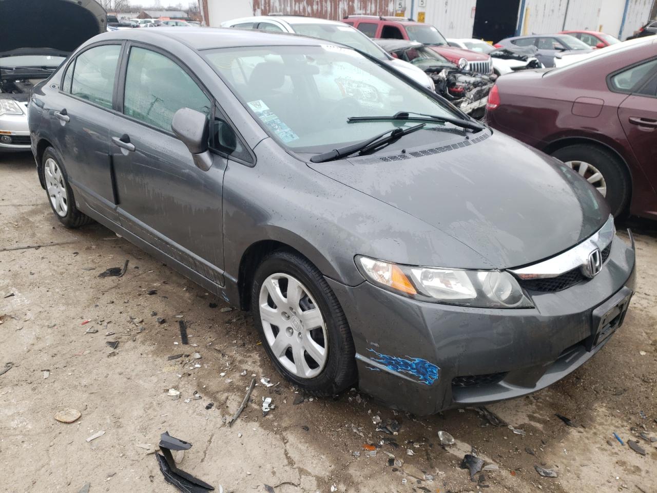 HONDA CIVIC LX 2010 with VIN 19XFA1F52AE025524 - Photo from auction