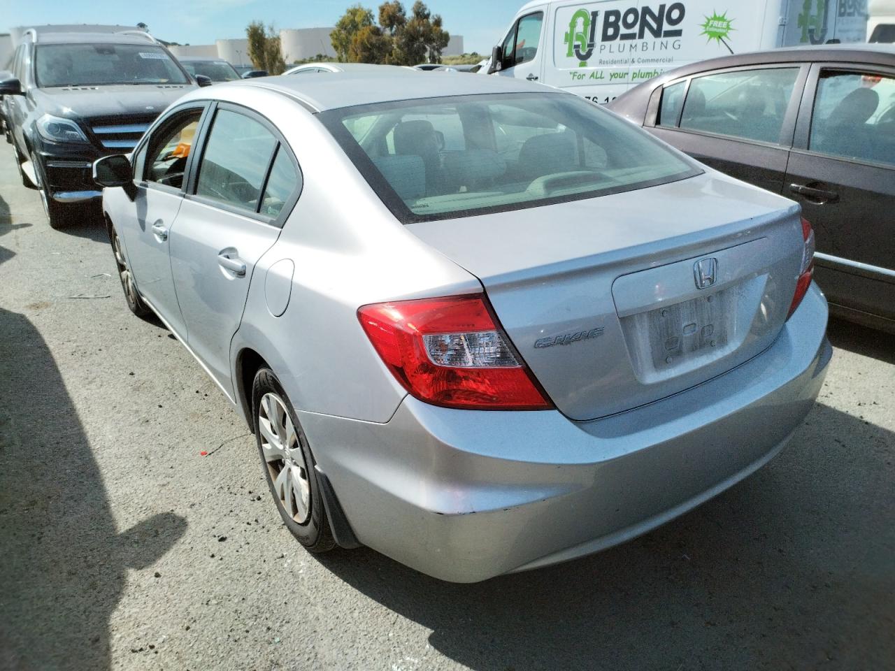Photo 3 from auction – 2012 HONDA CIVIC LX with VIN 19XFB2F5XCE392113