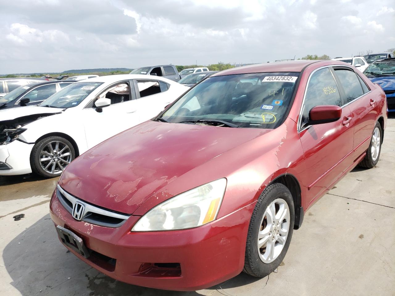 Photo 2 from auction – 2007 HONDA ACCORD SE with VIN 1HGCM56337A165563