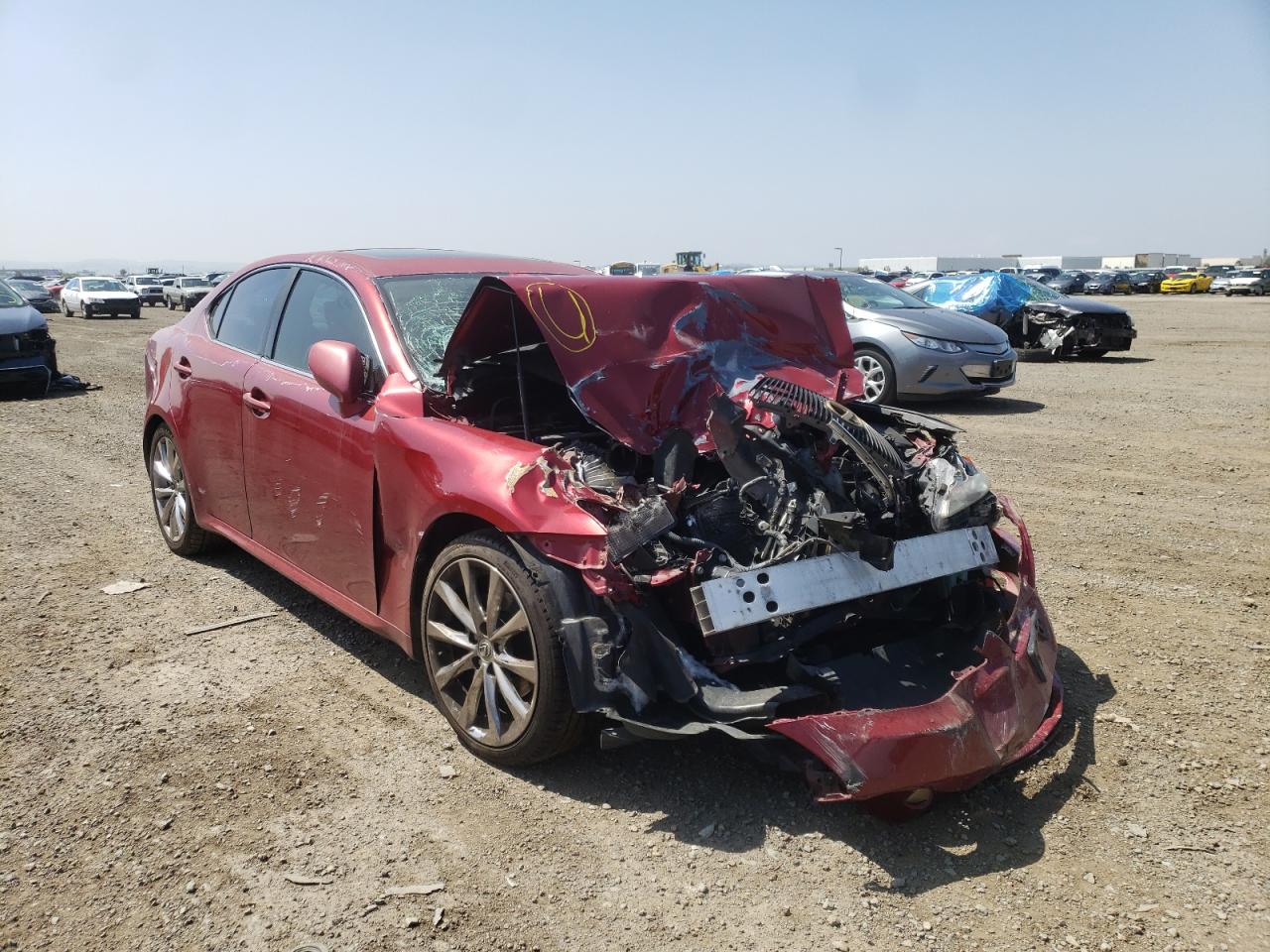 LEXUS IS250 2006 with VIN JTHBK262X62018685 - Photo from auction