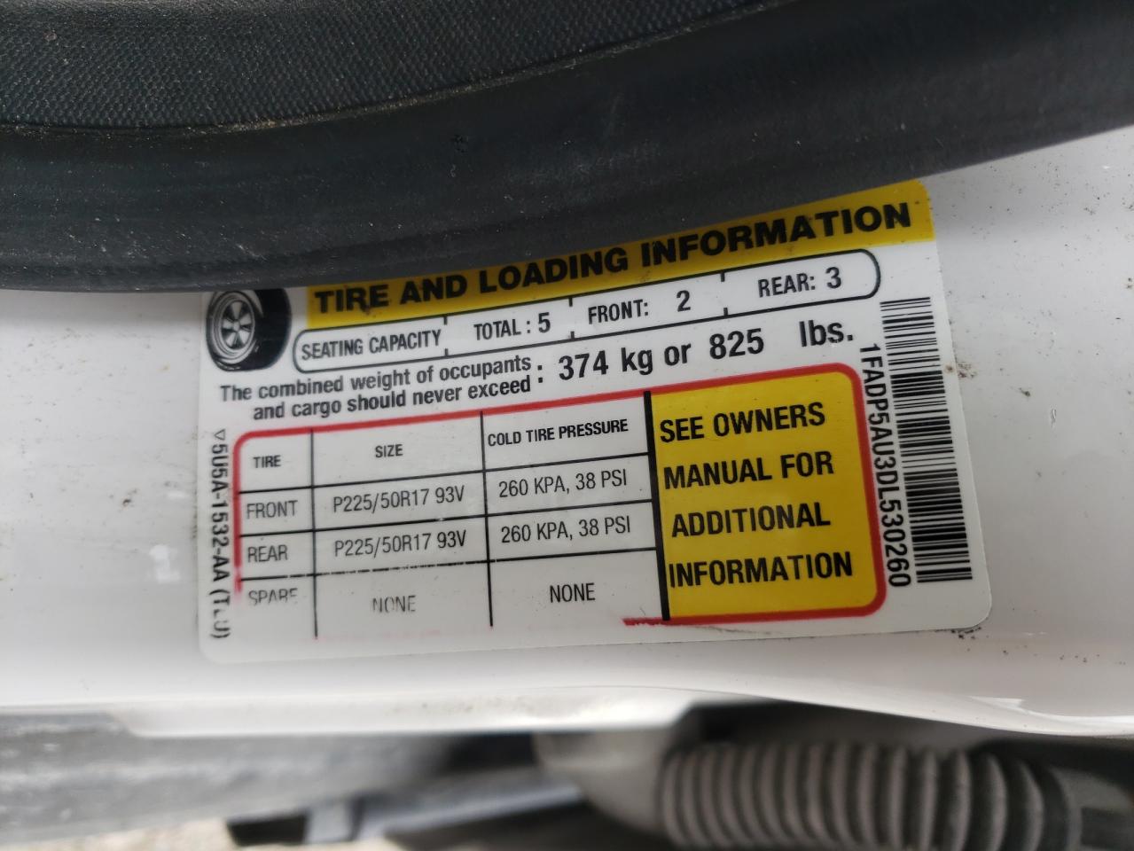 Photo 10 from auction – 2013 FORD C-MAX SE with VIN 1FADP5AU3DL530260