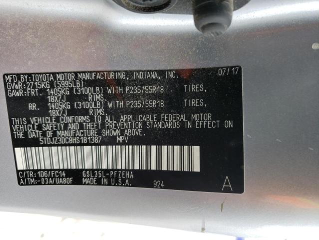 Photo 10 from auction – 2017 TOYOTA SIENNA LE with VIN 5TDJZ3DC8HS181387