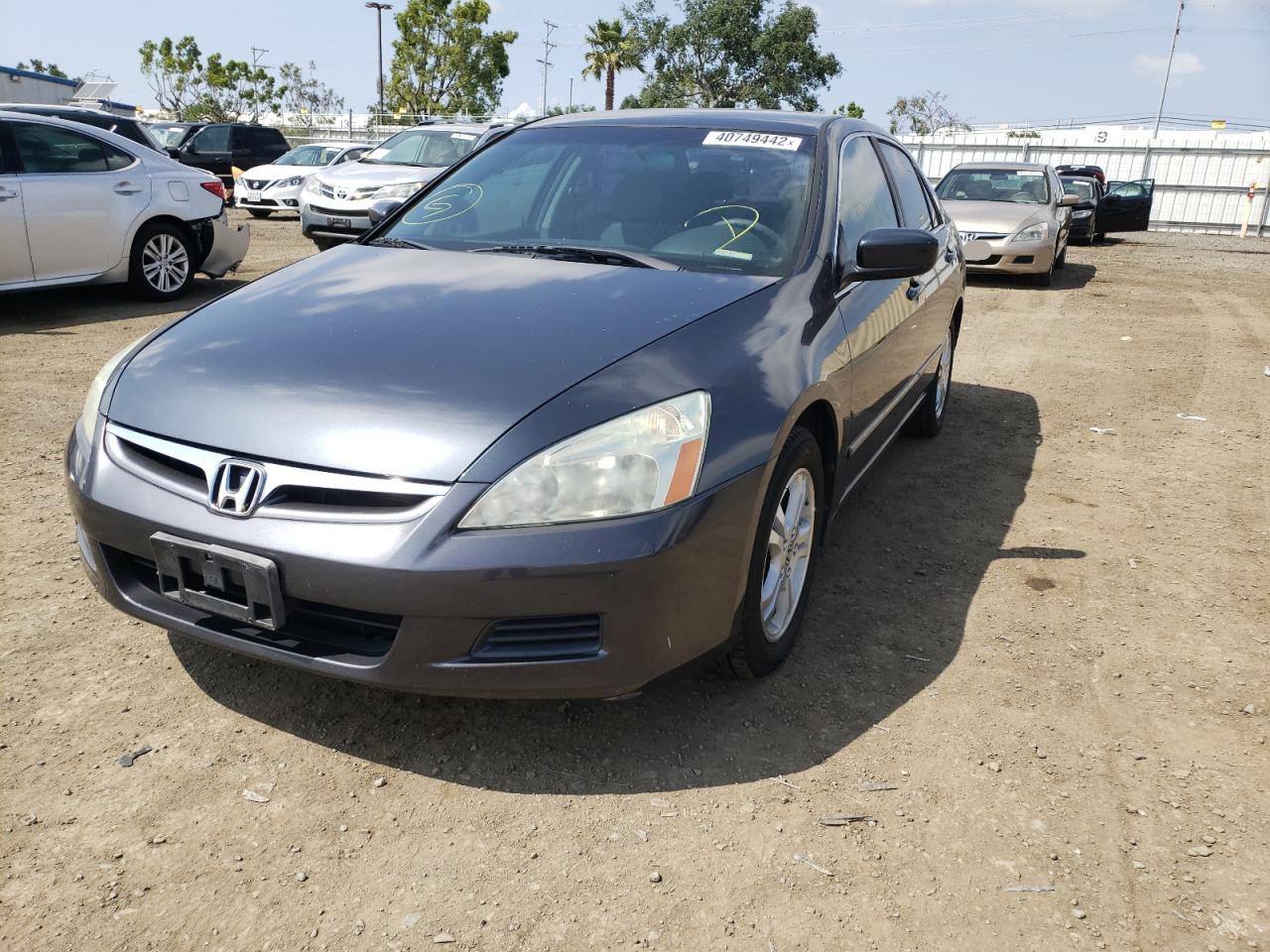 Photo 2 from auction – 2007 HONDA ACCORD se with VIN 1HGCM56367A110427