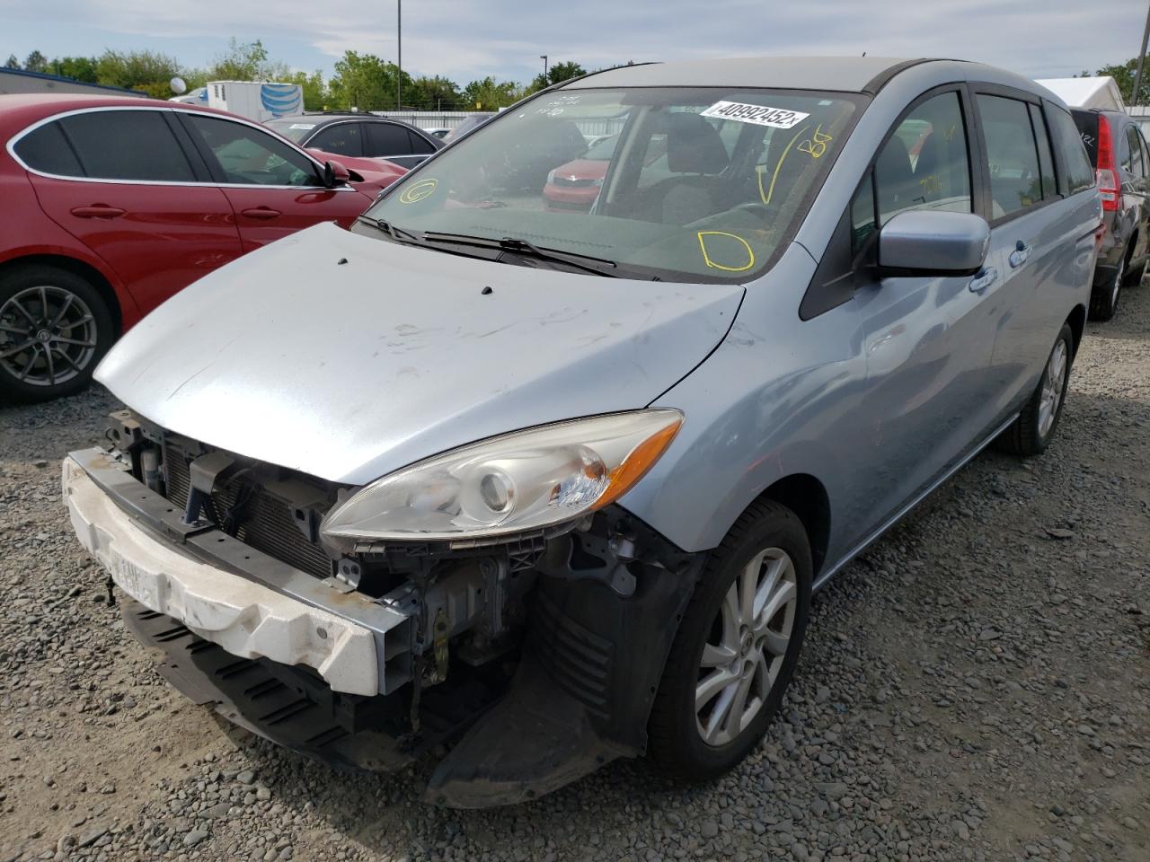 Photo 2 from auction – 2012 MAZDA 5 with VIN JM1CW2BL6C0102311