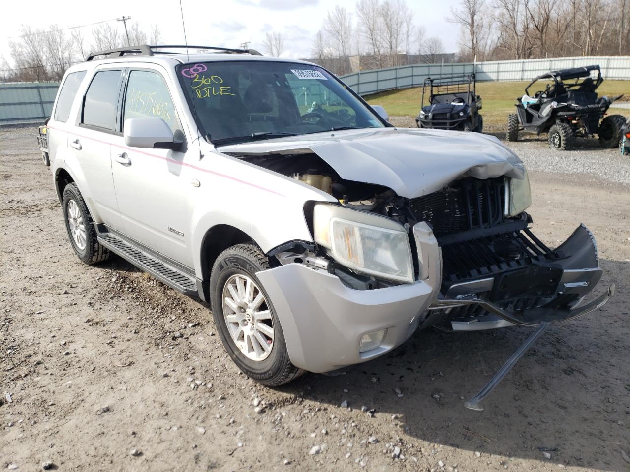 MERCURY MARINER PR 2008 with VIN 4M2CU97158KJ08371 - Photo from auction