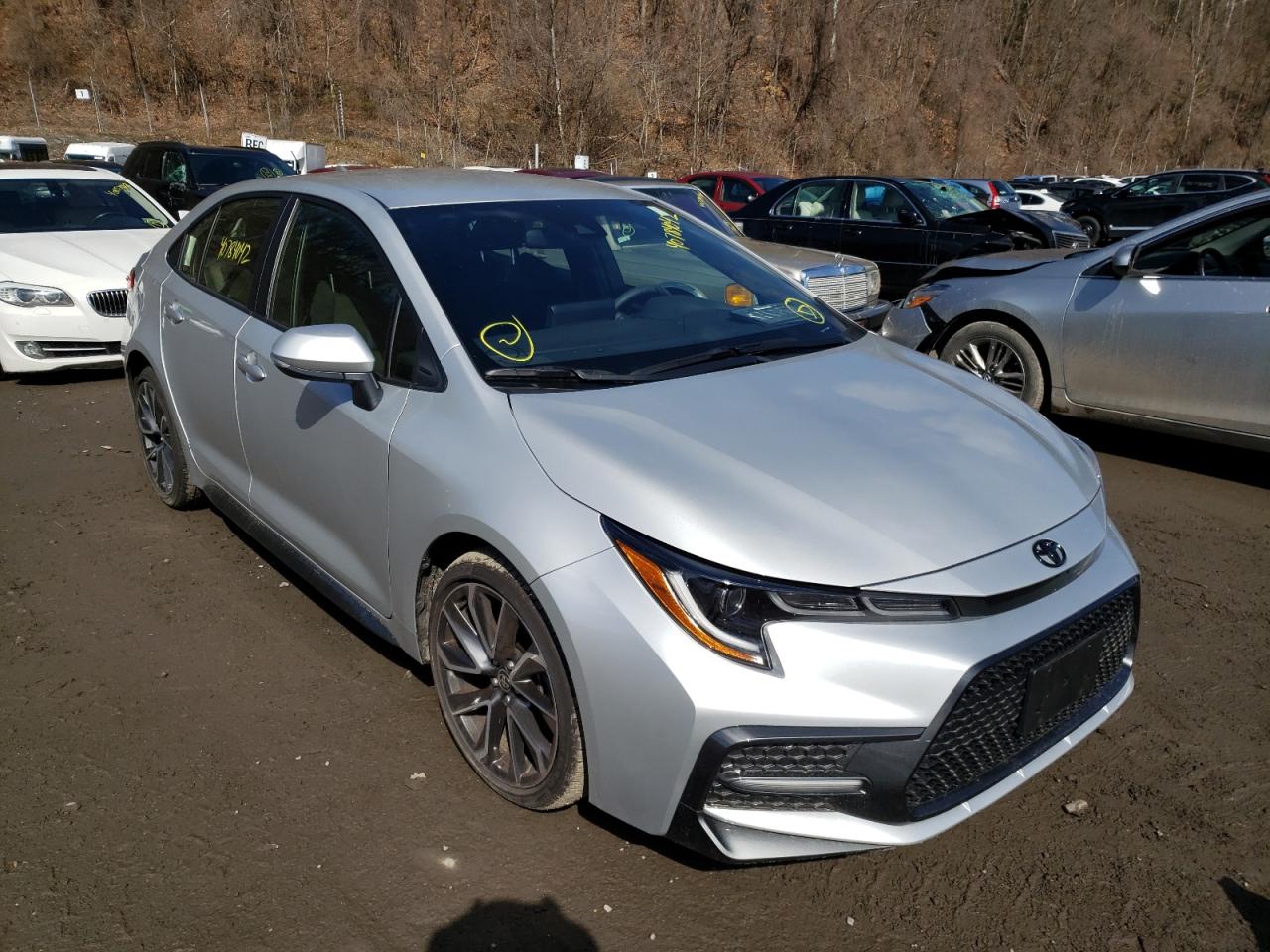TOYOTA COROLLA S 2022 with VIN JTDS4MCE6N3501802 - Photo from auction