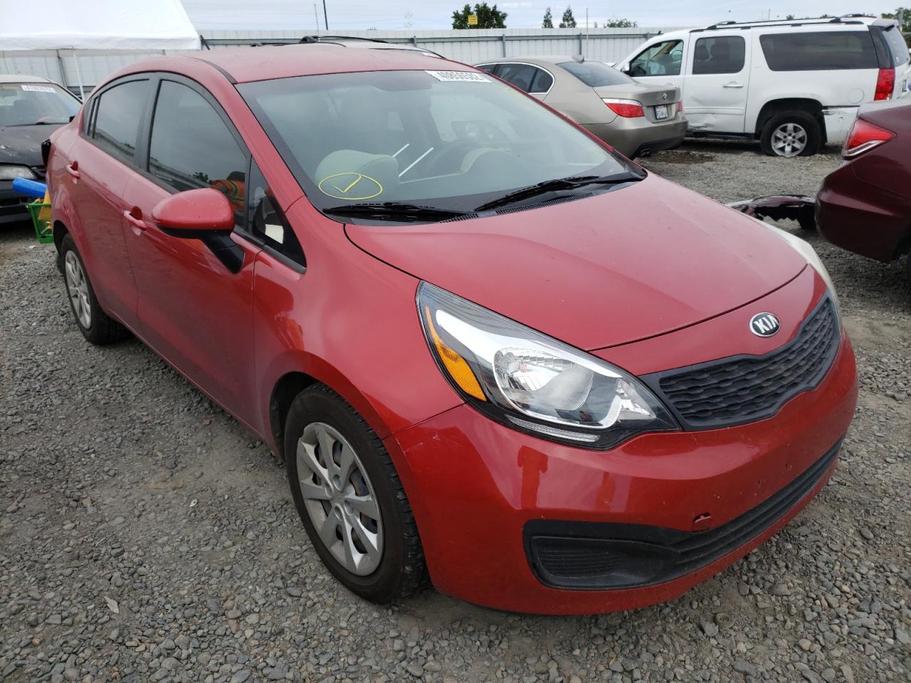 KIA RIO LX 2015 with VIN KNADM4A33F6442974 - Photo from auction