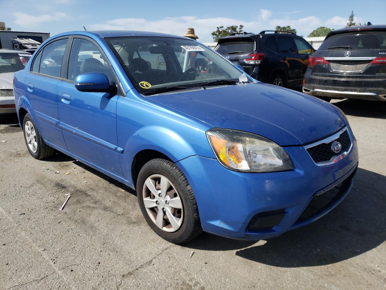 KIA RIO LX 2010 with VIN KNADH4A35A6711912 - Photo from auction