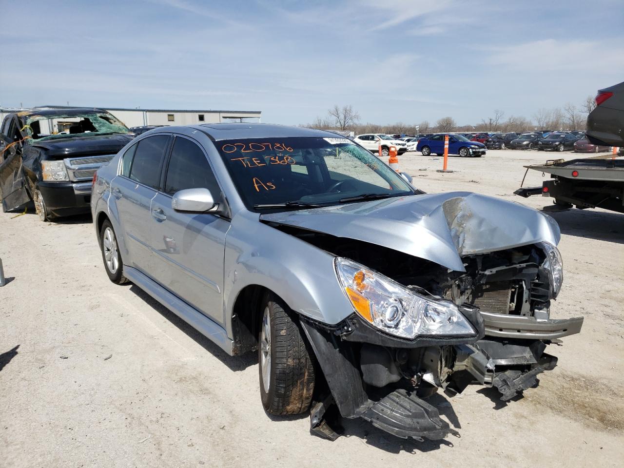 SUBARU LEGACY 2.5 2012 with VIN 4S3BMCG63C3020786 - Photo from auction