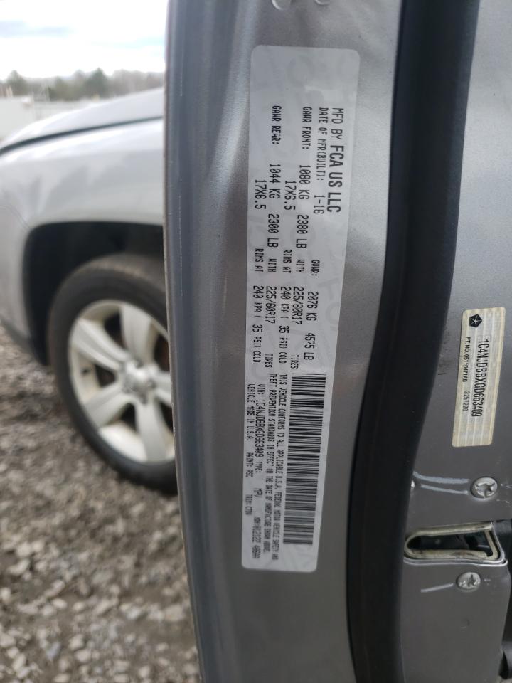 Photo 10 from auction – 2016 JEEP COMPASS SP with VIN 1C4NJDBBXGD663409