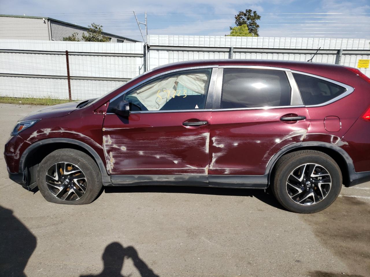 Photo 9 from auction – 2016 HONDA CR-V SE with VIN 5J6RM4H42GL083900