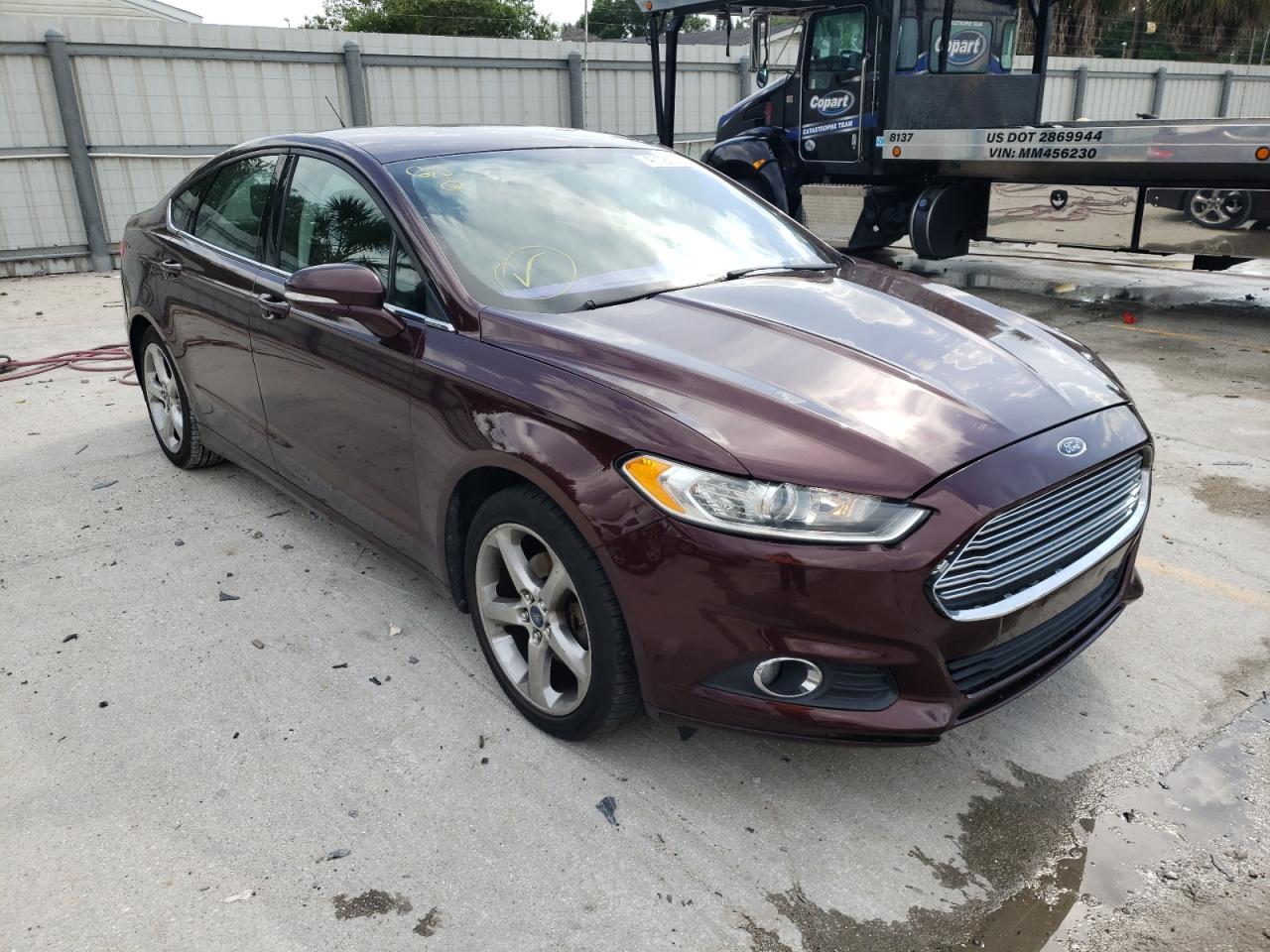 FORD FUSION SE 2013 with VIN 3FA6P0HR3DR105863 - Photo from auction