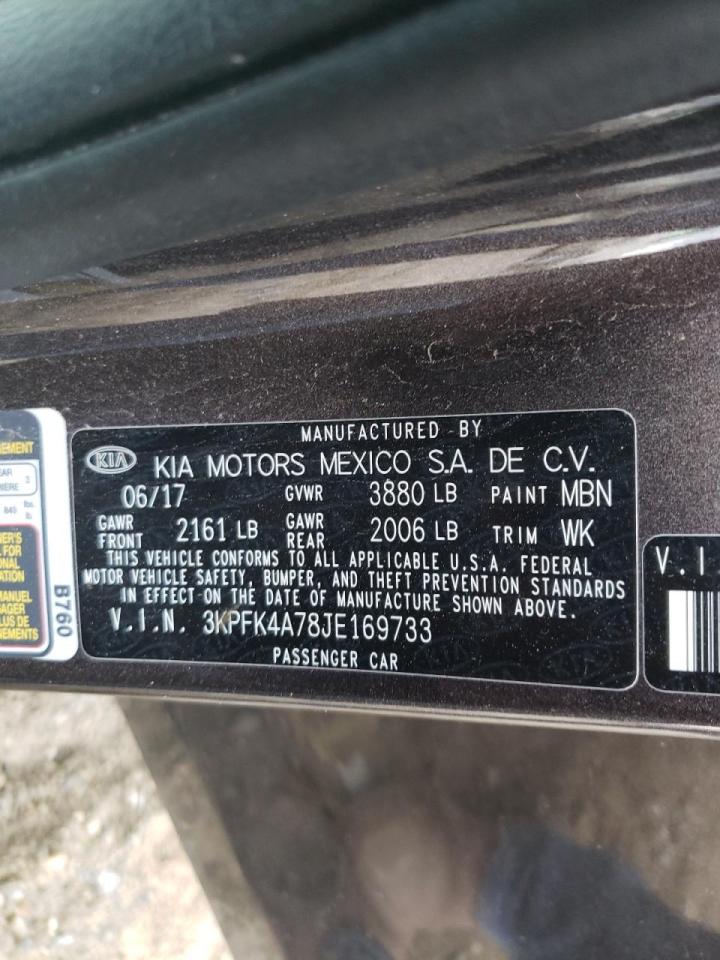 Photo 10 from auction – 2018 KIA FORTE LX with VIN 3KPFK4A78JE169733