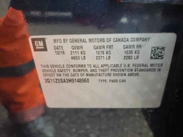 Photo 10 from auction – 2017 CHEVROLET IMPALA LS with VIN 2G11Z5SA3H9148960