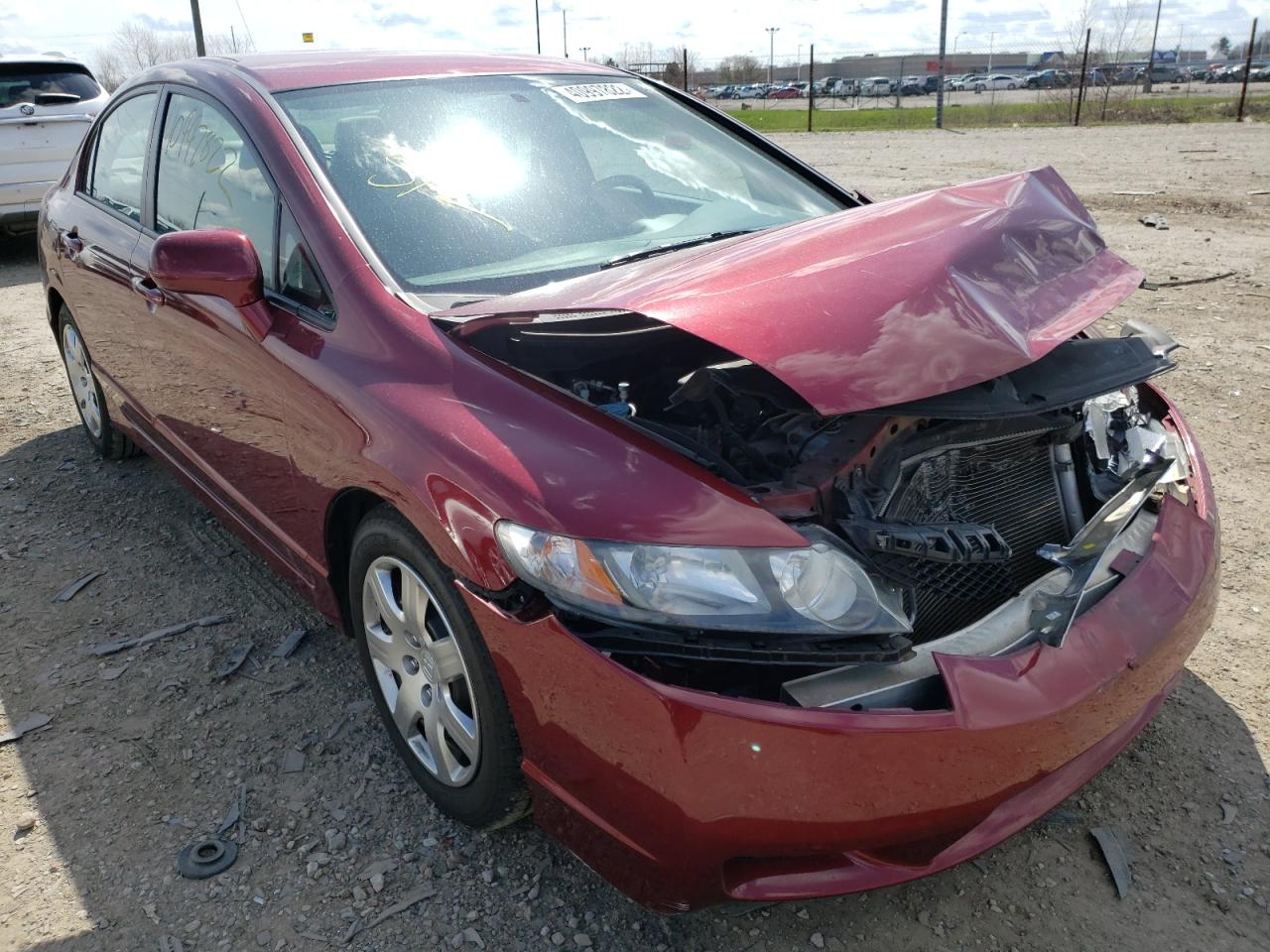 HONDA CIVIC LX 2010 with VIN 19XFA1F51AE012876 - Photo from auction