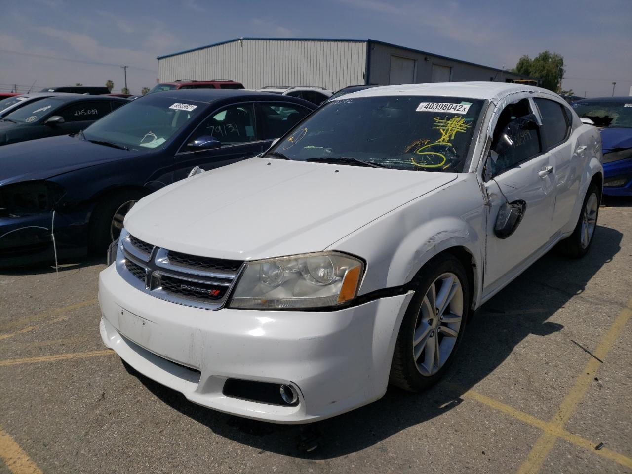 Photo 2 from auction – 2012 DODGE AVENGER SX with VIN 1C3CDZEG0CN280803