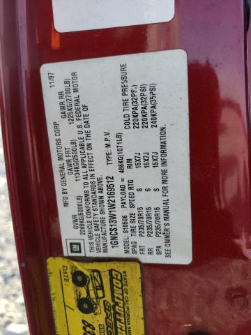 Photo 10 from auction – 1998 CHEVROLET BLAZER with VIN 1GNCS13W1W2169512