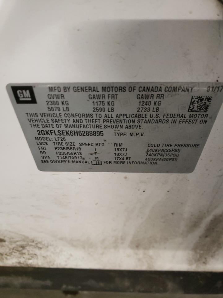 Фото 10 с аукциона – 2017 GMC TERRAIN SL с VIN 2GKFLSEK6H6288895