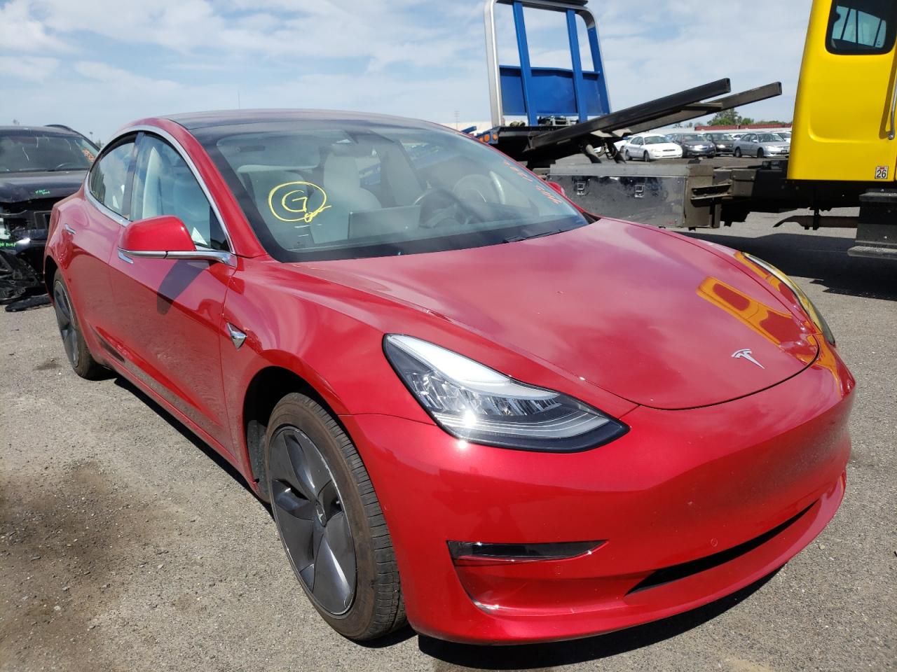 TESLA MODEL 3 2018 with VIN 5YJ3E1EA2JF167470 - Photo from auction