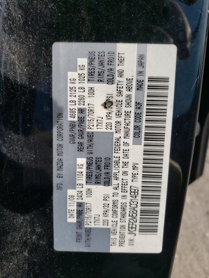 Photo 10 from auction – 2010 MAZDA CX-7 with VIN JM3ER2W58A0314997