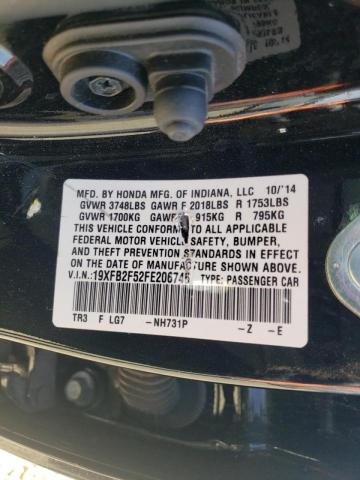 Photo 10 from auction – 2015 HONDA CIVIC LX with VIN 19XFB2F52FE206746