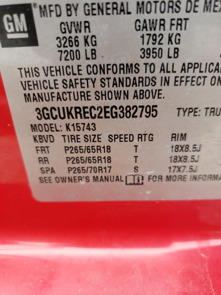 Photo 10 from auction – 2014 CHEVROLET SILVERADO with VIN 3GCUKREC2EG382795