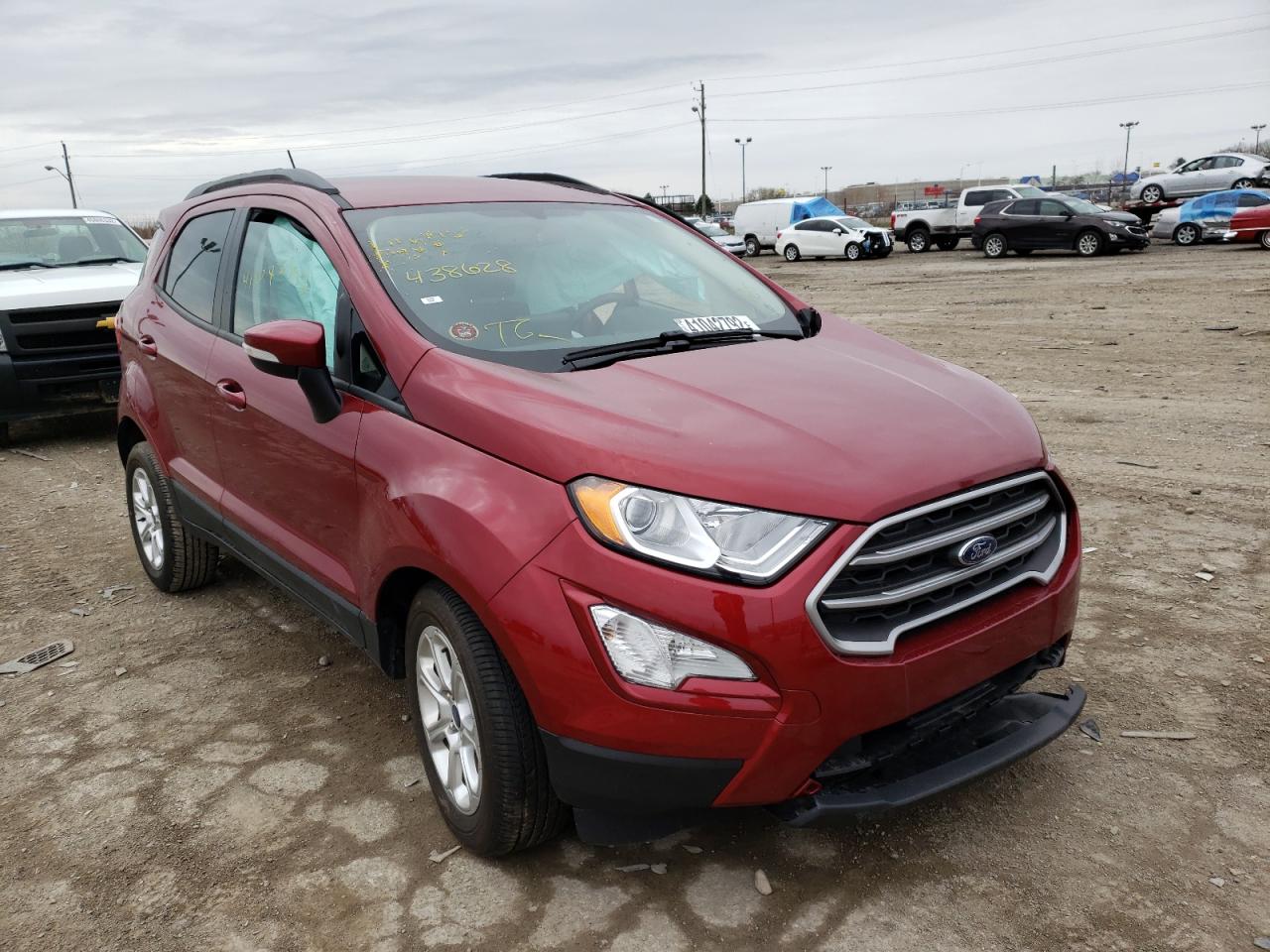 FORD ECOSPORT S 2021 with VIN MAJ3S2GE0MC438628 - Photo from auction