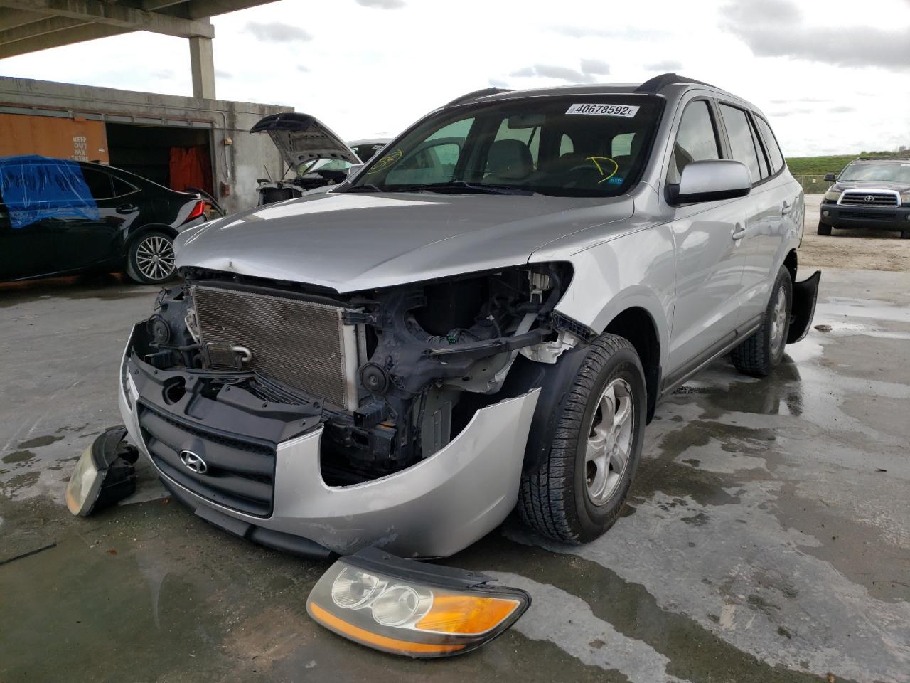 Photo 2 from auction – 2008 HYUNDAI SANTA FE G with VIN 5NMSG13D98H187145