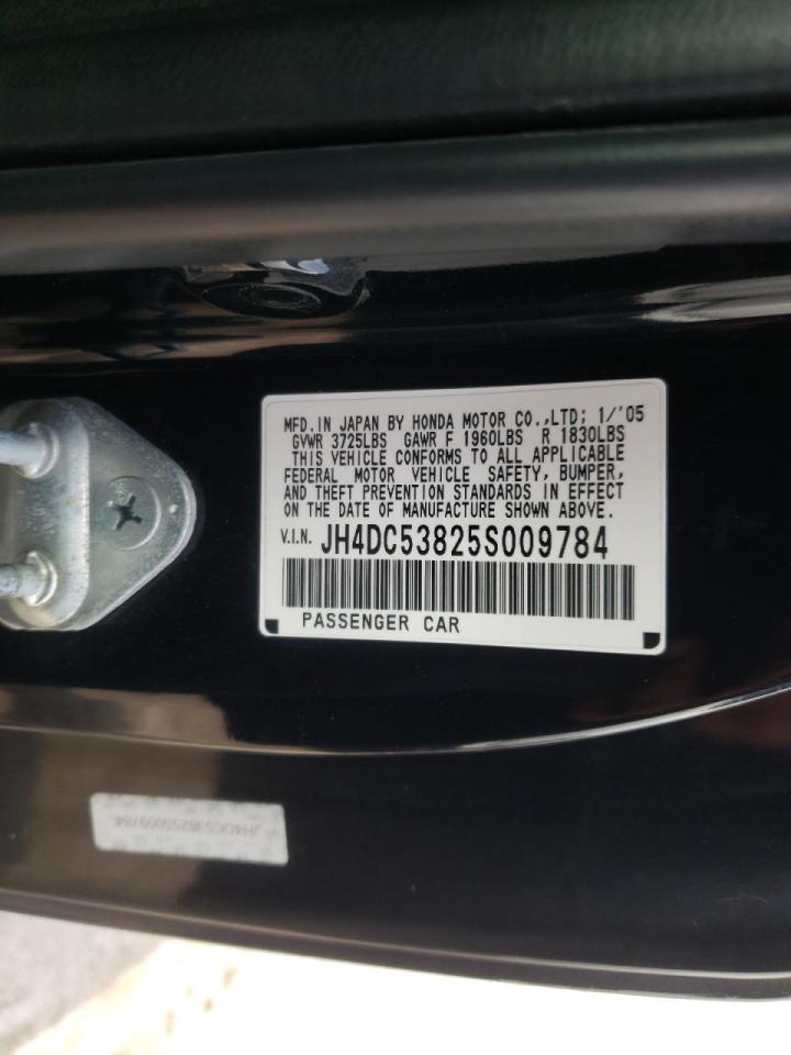 Photo 10 from auction – 2005 ACURA RSX with VIN JH4DC53825S009784