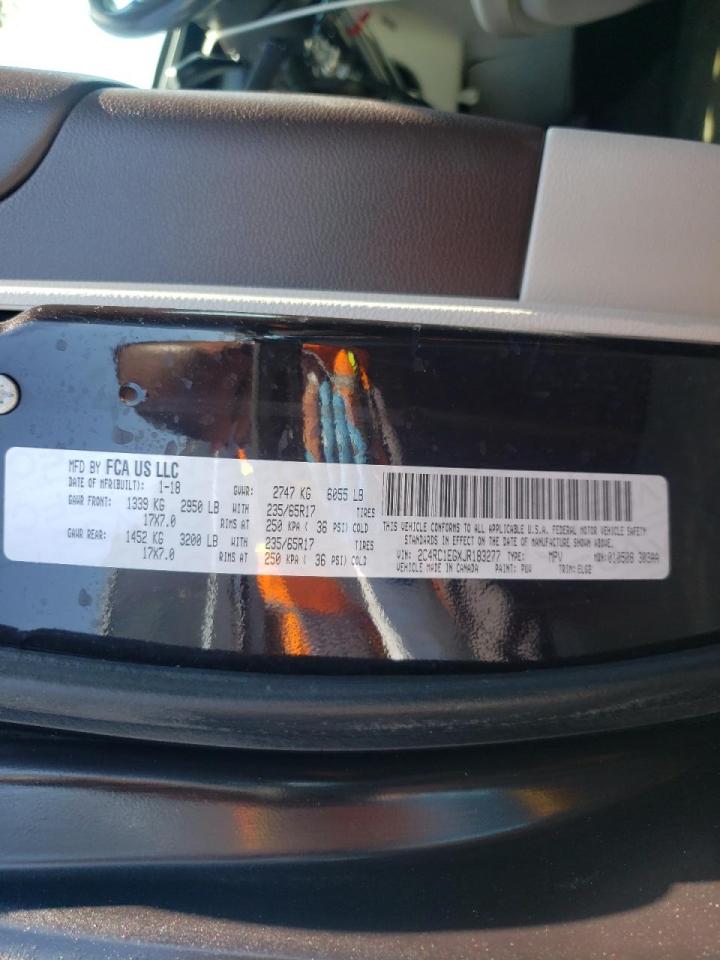 Photo 10 from auction – 2018 CHRYSLER PACIFICA T with VIN 2C4RC1EGXJR183277