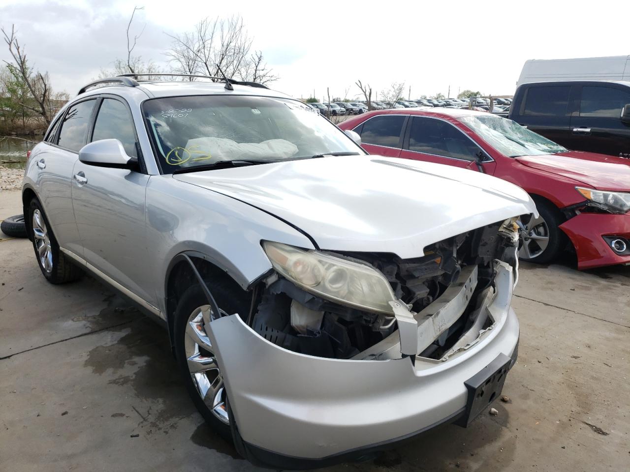 INFINITI FX35 2007 with VIN JNRAS08W97X203865 - Photo from auction