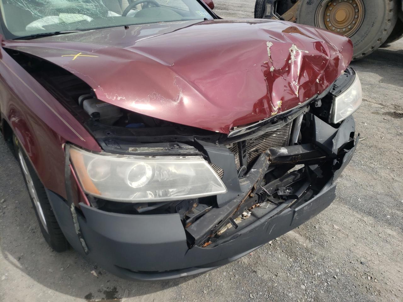 Photo 9 from auction – 2008 HYUNDAI SONATA GLS with VIN 5NPET46F08H334155