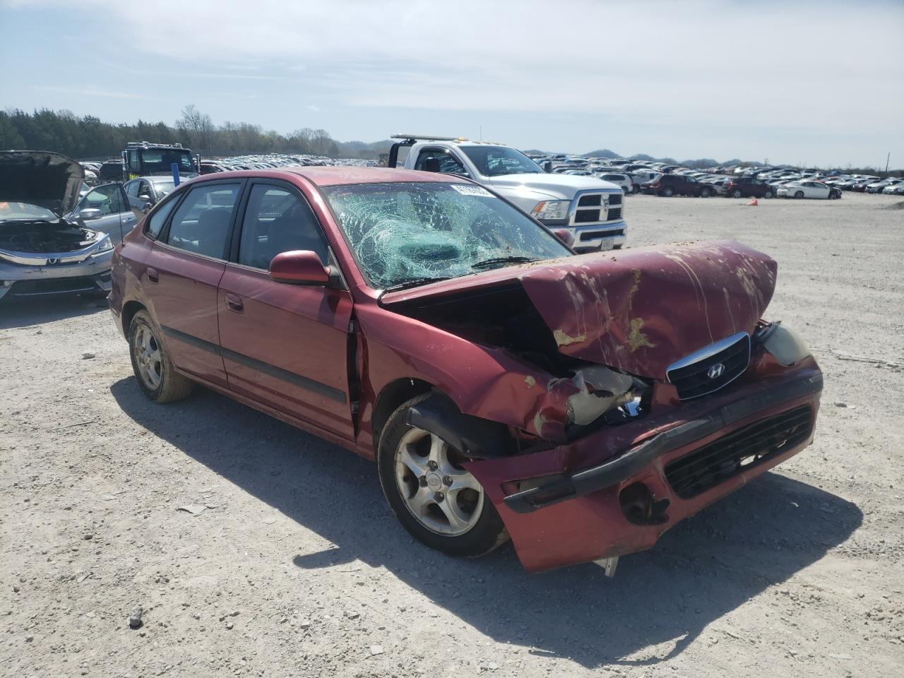 HYUNDAI ELANTRA 2003 with VIN KMHDN55D83U095458 - Photo from auction