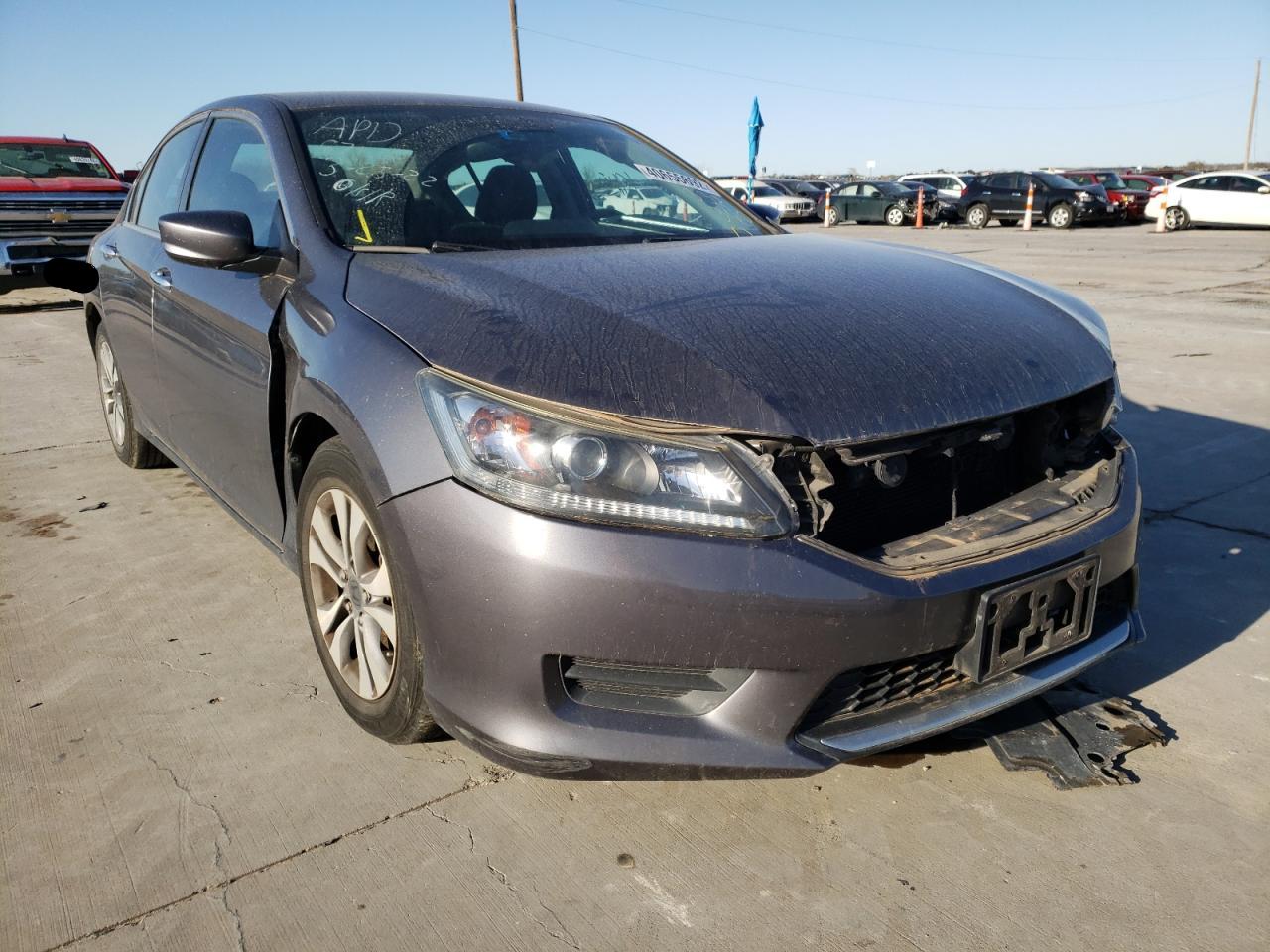 HONDA ACCORD LX 2014 with VIN 1HGCR2F37EA007076 - Photo from auction