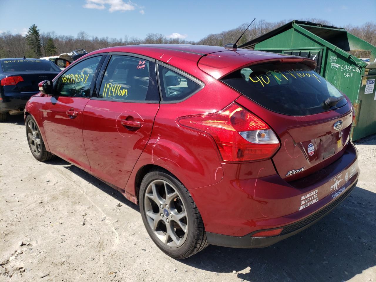 Photo 3 from auction – 2014 FORD FOCUS SE with VIN 1FADP3K29EL358836