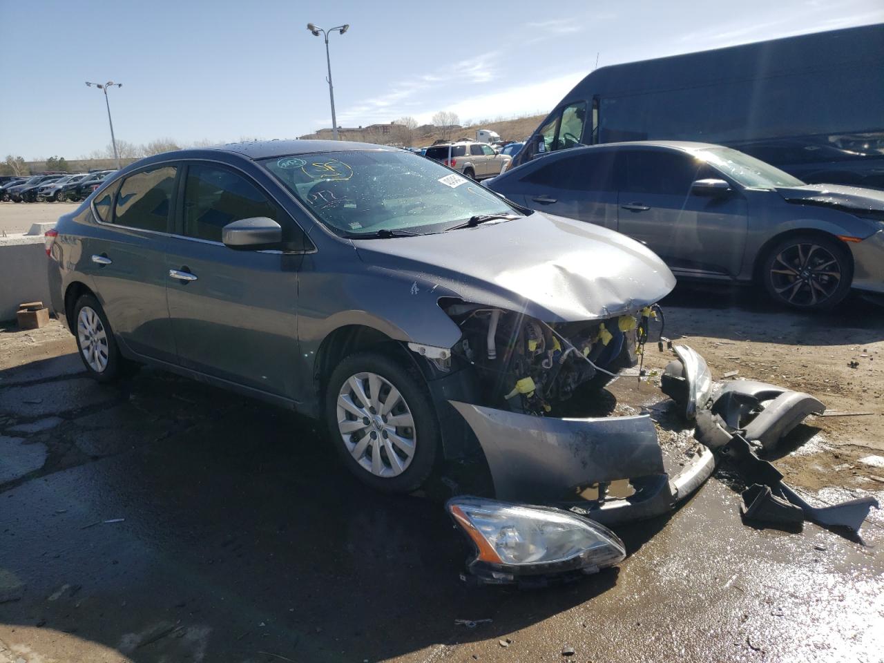 NISSAN SENTRA S 2015 with VIN 3N1AB7AP7FL657251 - Photo from auction