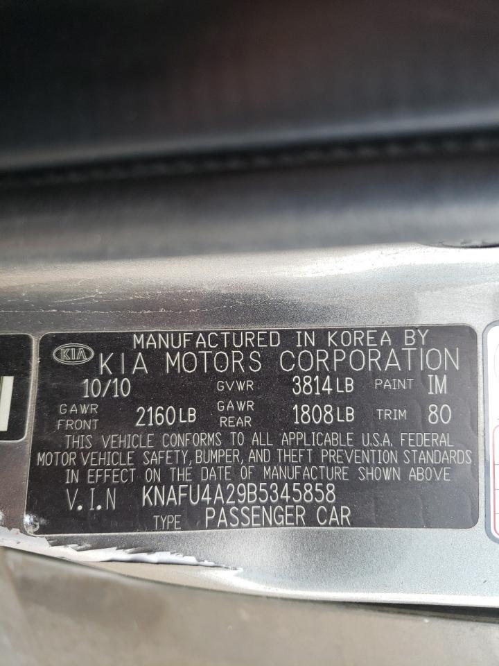 Photo 10 from auction – 2011 KIA FORTE EX with VIN KNAFU4A29B5345858