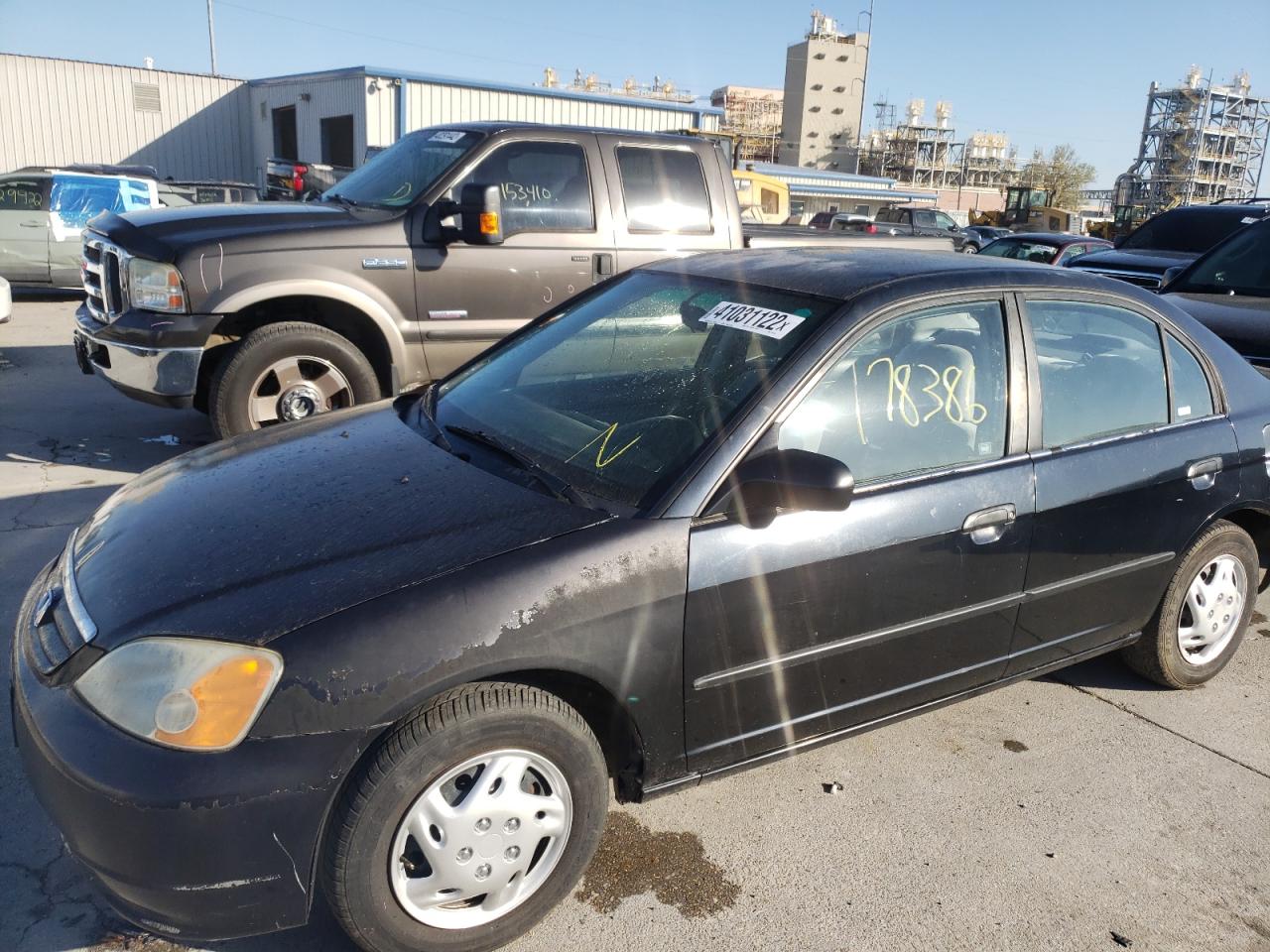 Photo 9 from auction – 2002 HONDA CIVIC DX with VIN 2HGES15182H532118