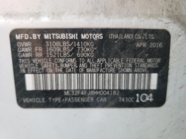 Photo 10 from auction – 2017 MITSUBISHI MIRAGE G4 with VIN ML32F4FJ8HH004182