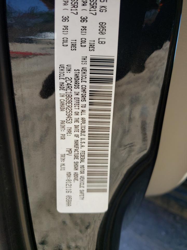 Photo 10 from auction – 2014 CHRYSLER TOWN & COU with VIN 2C4RC1BG9ER259453
