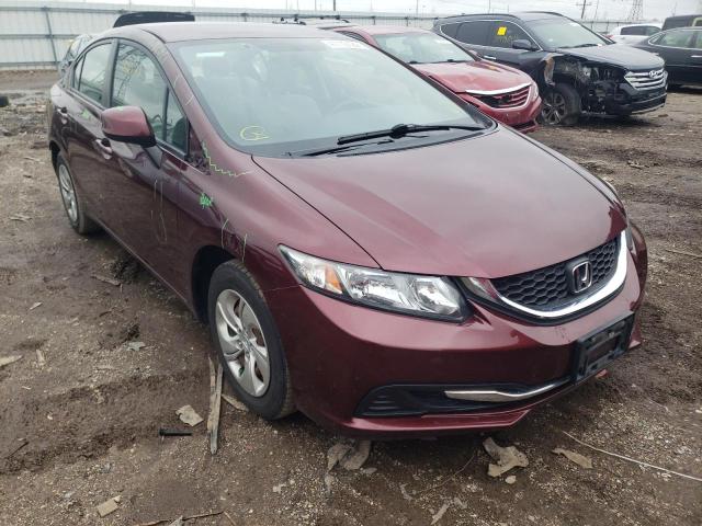 HONDA CIVIC LX 2013 with VIN 19XFB2F58DE053822 - Photo from auction