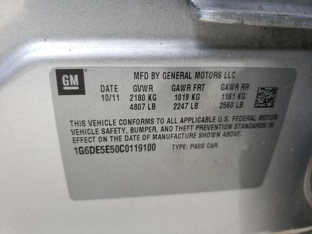 Photo 10 from auction – 2012 CADILLAC CTS LUXURY with VIN 1G6DE5E50C0119100